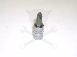 Rátűzőkulcs - crowa+bit 1/4" kereszt PZ2