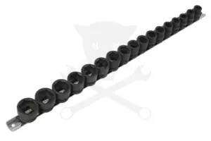 Légkulcsfej készlet 1/2" 17 db 8-24 mm metrikus -extra alacsony- Laser