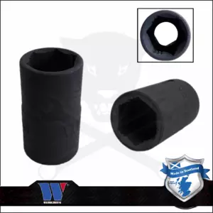 Lok-Typ Légkulcsfej - gépifej 1/2" 14 mm 6 lap alacsony - Welzh