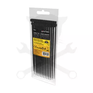 Kábelkötegelő 2,5x100 - Fekete - 50 db-os - Entac