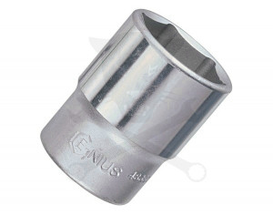 Dugókulcs - crowafej 1/2" 6 lap normál 09 mm Genius