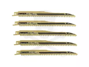 Fűrészlap kardfűrészhez, fára 203 mm 6-10 TPI HCS 5 db-os készlet Makita