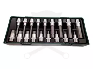 Rátűzőkulcs készlet 1/2" imbusz 5-19 mm Jonnesway
