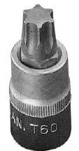 Rátűzőkulcs - crowa+bit 1/2" torx T27