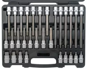 Rátűzőkulcs - crowa+bit készlet 1/2" 30 db-os Imbusz - Welzh