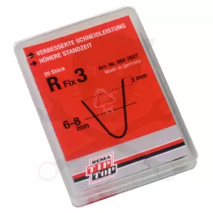 Gumi profilvágóhoz vágókés - kerekített profil - R Fix3. 6-8 mm -20 db