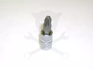 Rátűzőkulcs - crowa+bit 1/4" kereszt PZ3