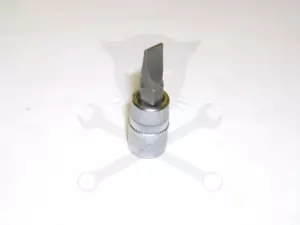 Rátűzőkulcs - crowa+bit 1/4" lapos 6 mm