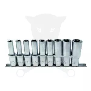 Dugókulcs - crowafej készlet 1/2" belső torx E10-E24 hosszított 9 db-os BGS