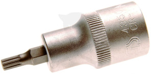 Rátűzőkulcs - crowa+bit 1/2" XZN - Spline M05 x 53 mm BGS