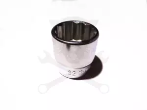 Dugókulcs - crowafej 1/2" 12 szög normál 32 mm Genius