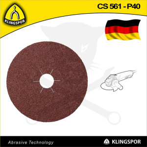 Fíbertárcsa 125x22 mm P 40 - fémre - X-Lock CS 561 KLN