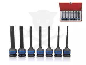 Légkulcsfej készlet 1/2" torx 7 db-os KingTony