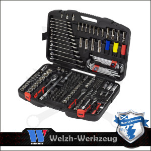 Szerszámkészlet 218 db-os 1/4"-3/8"-1/2" Extra felszereltségű - Welzh