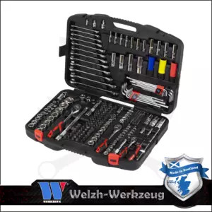 Szerszámkészlet 218 db-os 1/4"-3/8"-1/2" Extra felszereltségű - Welzh