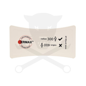 Vizsgasori holttér tükörsablon - teherautós - Ermax