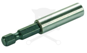 Bit tartó 1/4"-os, fúrógépbe fogható mágneses