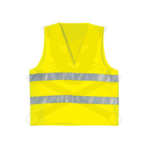 Jól láthatósági mellény fluo 120g/m2   S/M