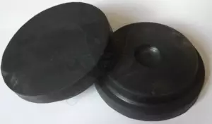 Gumipogácsa krokodil emelőhöz fekete 120/100 mm-es lépcsős sima