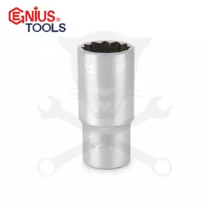 Dugókulcs - crowafej 3/8" 12 lap hosszú 19 mm Genius