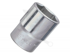 Dugókulcs - crowafej 1/2" 6 lap normál 31 mm Genius