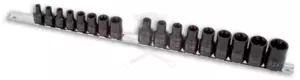 Légkulcsfej készlet 1/2"-3/8" belső torx E5 - E24 17 db-os - Laser