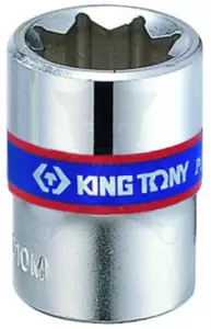 Dugókulcs - crowafej 1/4" 8 szög normál 10 mm