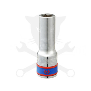 Dugókulcs - crowafej 1/2" belső torx hosszított E16 KingTony