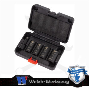 Kerékanyakulcs  kétfejű készlet 1/2" 4 db-os - króm kupakokhoz- Welzh