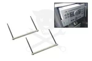 Rádiókiszerelő készlet Opel/Vauxhall 2 Din-es rádiókhoz 2 részes