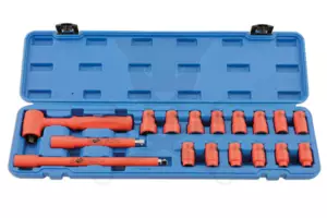 Dugókulcs készlet VDE 1000 V Szigetelt/Hibrid szerszám készlet3/8" 17 db-os
