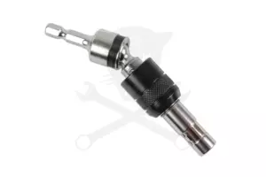 Bit tartó 1/4"-os, fúrógépbe fogható Csuklós / Fix 2:1-ben - Laser