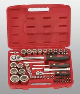 Dugókulcs készlet 1/4" - 1/2" 5-32 mm 54 db-os 6 lapú Genius