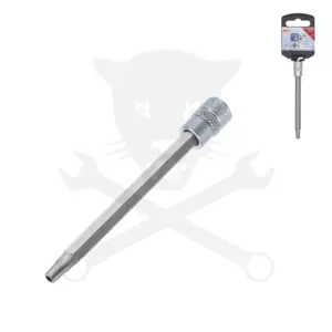 Rátűzőkulcs - crowa+bit 1/4" torx, furatos TPX30 x 100 mm BGS