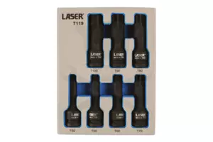 Gépi dugókulcs készlet Torx T50-T55-T60-T70-T80-T90-T100 x 78 mm 1/2"