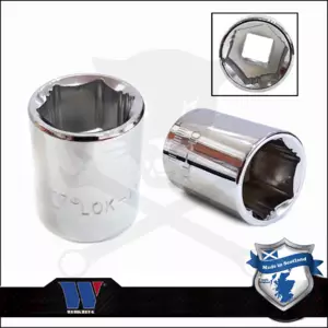 Lok-Typ Dugókulcs - crowafej 3/8" 15 mm 6 lap alacsony - Welzh