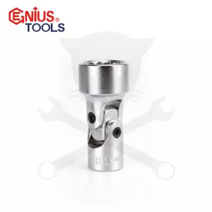 Dugókulcs - crowafej 3/8" csuklós 18 mm Genius