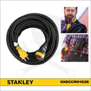 Hosszabbító gumikábel 20 m 3x2.5mm2 IP44- kül,- és beltéri Stanley