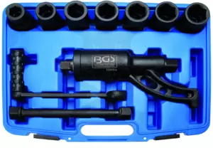 Nyomatéksokszorozó készletben 3200 Nm + 7 db 1" dugókulcs BGS