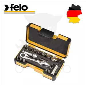 Dugókulcs és bithegy készlet 1/4" 18 részes XS - Felo