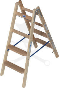 Fa lépcső és létrafokos állólétra 2x4 Fokos - STABILO-