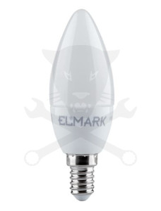 Izzó LED gyertya 8 W hideg fehér, matt 100/37 mm E14 ELMARK