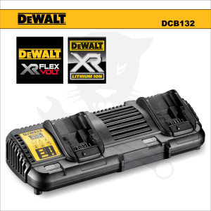 Akkumulátor töltő, duál port - 10.8V - 18V XR és 54V FLEXVOLT - DeWalt