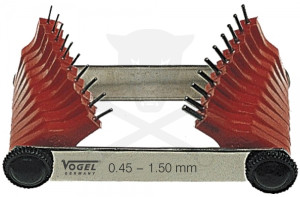 Fúvóka sablon, fúvóka ellenőrző, tisztító 20 részes 0,45-1,50 mm