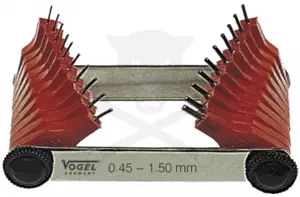 Fúvóka sablon, fúvóka ellenőrző, tisztító 20 részes 0,45-1,50 mm