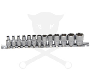 Dugókulcs - crowafej készlet 1/4" 6 l.n. metrikus 04-14 mm  NEM RENDELHETŐ