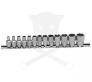 Dugókulcs - crowafej készlet 1/4" 6 l.n. metrikus 04-14 mm NEM RENDELHETŐ