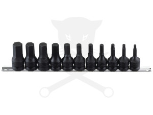 Légkulcs imbuszfej készlet 1/2" 5-19 mm 11 db-os Genius