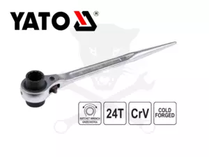 Racsnis hajtókar állványzatszerkezet szereléshez 19x22 mm Yato