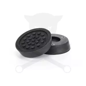 Gumipogácsa krokodil emelőhöz fekete  55x13 mm - pöttyös